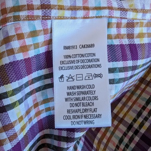 Robert Graham Exclusive Classic Fit Dress Shirt Plaid Stripes - Picture 8 of 10